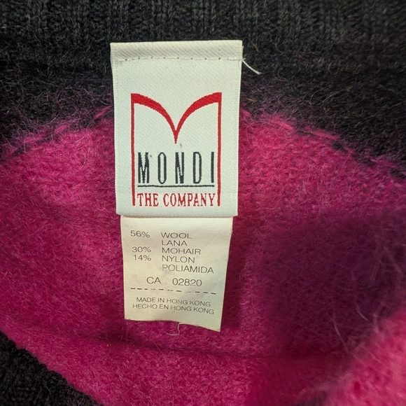 Vintage Mondi Multicolor Heart Sweater Size 38 - Picture 4 of 8